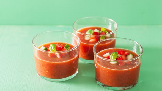 Red Pepper Gazpacho (Raw Vegan)