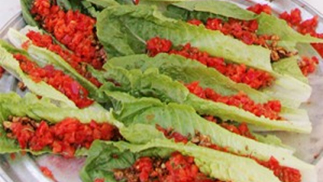 Walnut Tacos With Red Pepper Corn Salsa